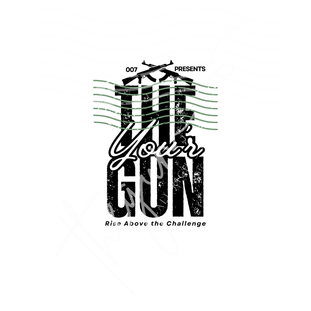 the gun style tshirt design package